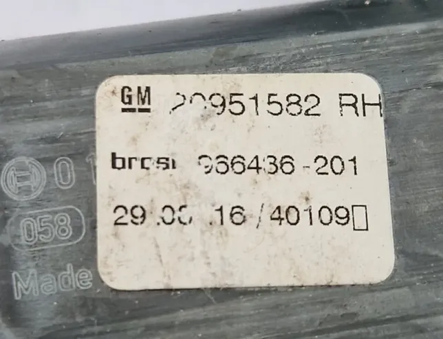 OPEL Insignia A (2008-2016) Front Right Door Window Regulator c07521102,966432200,965871104,965873102,965869103,2095182 34265175