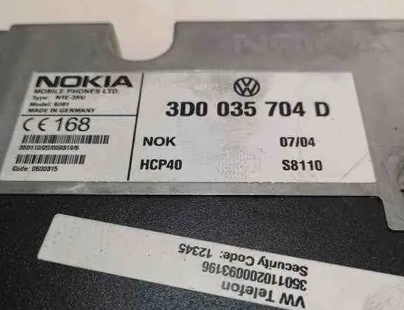 VOLKSWAGEN Phaeton 1 generation (2002-2016) Phone control unit 3D0035704D 32473129