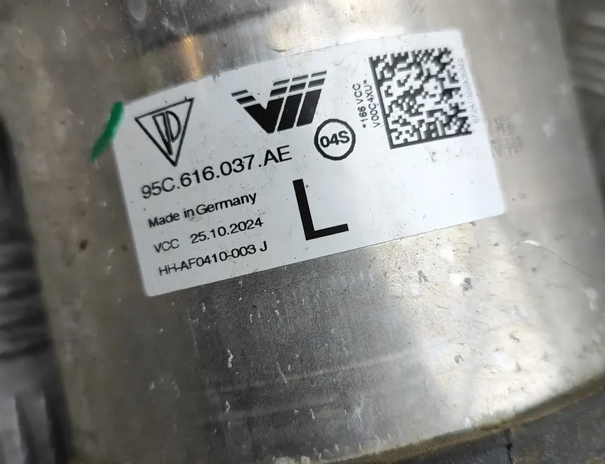 PORSCHE Macan 1 generation (2013-2023) Amortizor pneumatic stânga față 95C616037AE 34395392