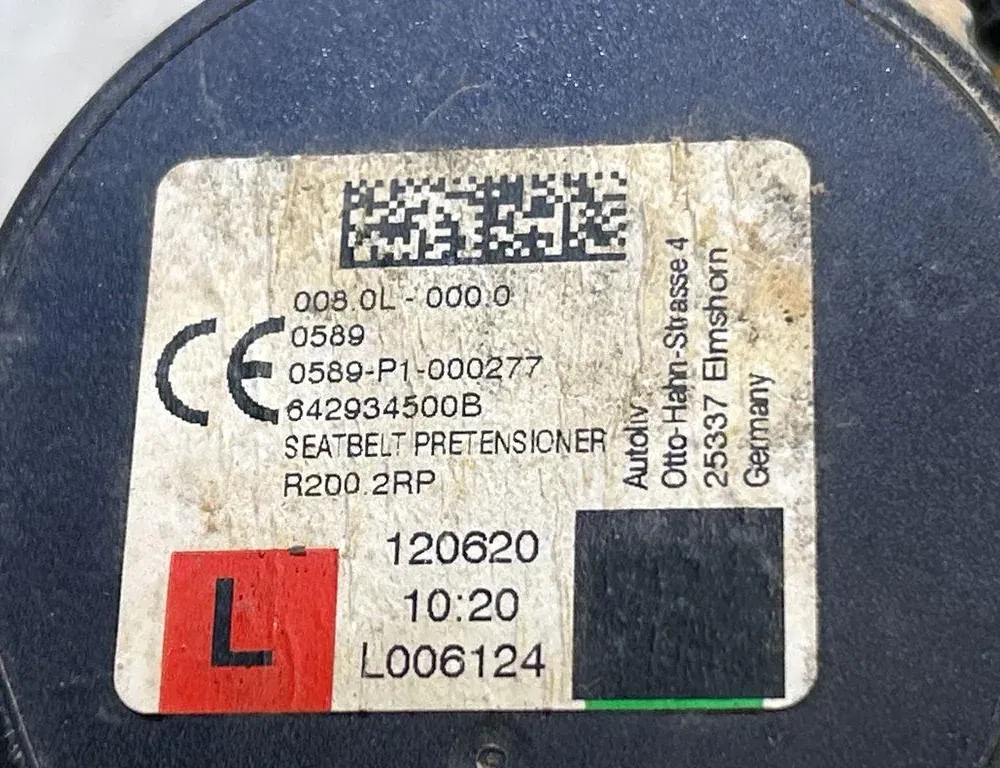 FORD Kuga 3 generation (2019-2023) Front Left Seatbelt 0080L0000 35042966