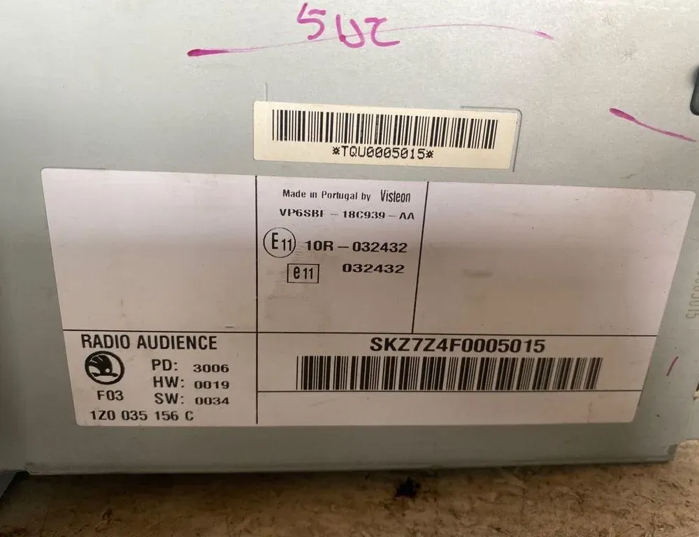 SKODA Octavia 2 generation (2004-2013) Music Player With GPS 10R032432,1Z0035156C,SKZ7Z4F0005015 35038509